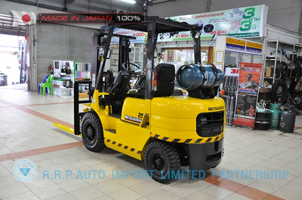 รถโฟล์คลิฟท์พร้อมขาย MITSUBISHI รุ่น  FG25-F17B-53999 ราคา 235,000 บาท นำเข้าจากประเทศญี่ปุ่น 100\% ไม่เคยใช้งานในประเทศไทยMITSUBISHI รุ่น FG25-F17B-53999 ราคา 235,000 บาท