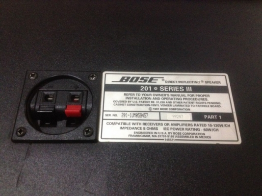 ลำโพง BOSE 201 SERIES III USA เเท้เก่าญี่ปุ่นสภาพสวยเดิมๆครับเสียงดีฟังสบาย ลำโพง BOSE 201 SERIES III USA เเท้เก่าญี่ปุ่นสภาพสวยเดิมๆครับเสียงดีฟังสบาย