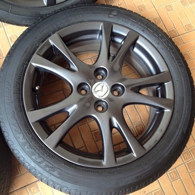 5500/4วง ล้อMAZDA 2 สี Silver starduct ขนาด 16 นิ้ว 4รู100 ยาง Goodyer 2เส้นปี 13 ยางBrigedstone 2เส้น ปี 11 เบอร์ 185 55 16 ตจวส่งได้ครับ