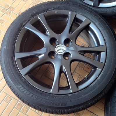 5500/4วง ล้อMAZDA 2 สี Silver starduct ขนาด 16 นิ้ว 4รู100 ยาง Goodyer 2เส้นปี 13 ยางBrigedstone 2เส้น ปี 11 เบอร์ 185 55 16 ตจวส่งได้ครับ