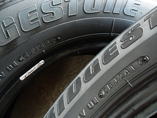 ยางกระบะ16 บริดสโตน215-65-R16 ลงพื้นปี14 (4เส้น3,400)