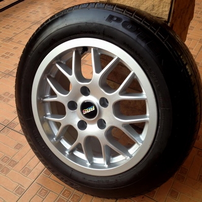 แท้ 5รู114 ลาย BBS ขอบ 15นิ้ว กว้าง 7 ET38