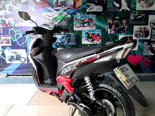 MIO 125 i MX ตัวท็อปล้อแมกซ์ ลายใหม่ล่าสุด สีขาวแดง ระบบหัวฉีดอัจฉริยะ YMJET-FI ประหยัดน้ำมันขั้นเทพ  แถม 3 รายการ 32900