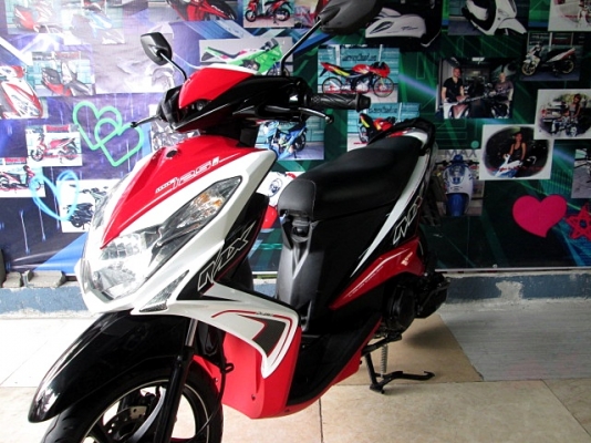 MIO 125 i MX ตัวท็อปล้อแมกซ์ ลายใหม่ล่าสุด สีขาวแดง ระบบหัวฉีดอัจฉริยะ YMJET-FI ประหยัดน้ำมันขั้นเทพ  แถม 3 รายการ 32900