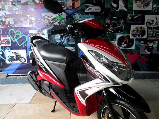 MIO 125 i MX ตัวท็อปล้อแมกซ์ ลายใหม่ล่าสุด สีขาวแดง ระบบหัวฉีดอัจฉริยะ YMJET-FI ประหยัดน้ำมันขั้นเทพ  แถม 3 รายการ 32900