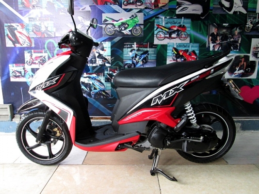 MIO 125 i MX ตัวท็อปล้อแมกซ์ ลายใหม่ล่าสุด สีขาวแดง ระบบหัวฉีดอัจฉริยะ YMJET-FI ประหยัดน้ำมันขั้นเทพ  แถม 3 รายการ 32900