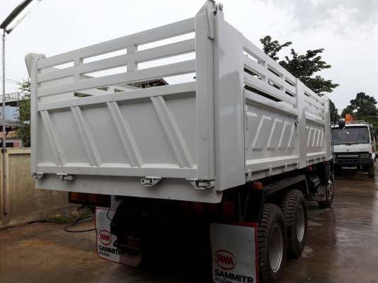 ขายรถบรรทุกสิบล้อดัมพ์ Hino เครื่อง 344 แรง ปี 54 กระบะดัมพ์สามมิตร มีระบบลากพ่วง ทะเบียนพร้อม