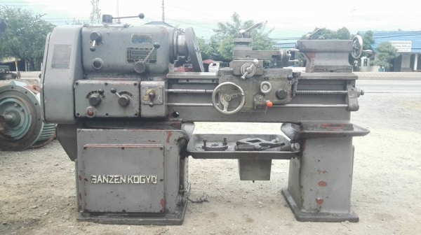 กลึงญี่ปุ่น SANZEN KOGYO 4 ฟุต 2 เพลาเบรค ทำไฟ 380V เรียบร้อยลงตู้สดนอก!!