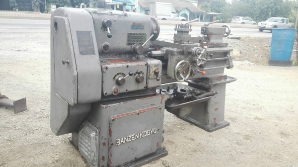 กลึงญี่ปุ่น SANZEN KOGYO 4 ฟุต 2 เพลาเบรค ทำไฟ 380V เรียบร้อยลงตู้สดนอก!!