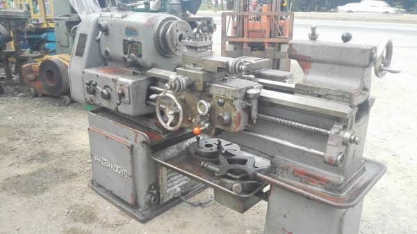 กลึงญี่ปุ่น SANZEN KOGYO 4 ฟุต 2 เพลาเบรค ทำไฟ 380V เรียบร้อยลงตู้สดนอก!!