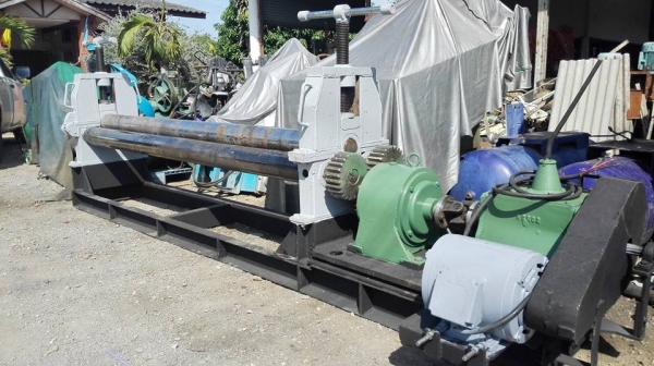 ** SOLD ** ม้วนเหล็กแผ่นประกอบใหม่ 7 ฟุต 210 cm เพลาตันม้วนหนา 6 mm. เครื่องประกอบใหม่ยังไม่เคยใช้งานมาเทสได้!!