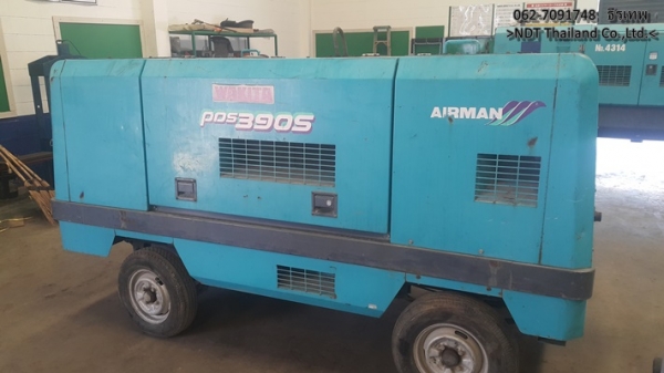 Airman PDS390S ลม7-8 บาร์ 390 CFM เก่าญี่ปุ่น