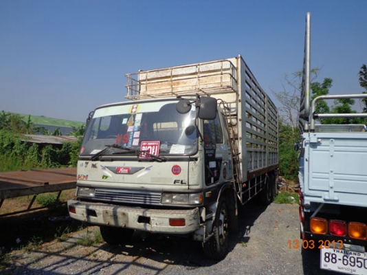 HINO FL3H รถห้าง 10 ล้อ 1 เพลา ยาวพิเศษ 7.50 ม. เครื่อง 195 แรงม้า HO7D พวงมาลัยพาวเวอร์ เบรคทิฟฟี่ 