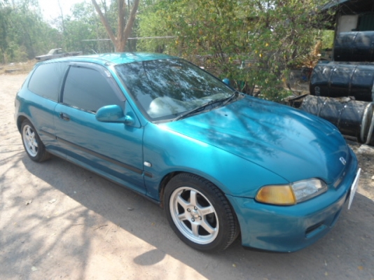 1995 HONDA, CIVICติดแก๊ชแล้ว สามดอปี38ไฟฟ้าเครืองVTECสวยๆถูกๆ