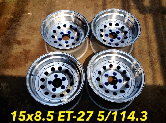 ขายล้อหยดน้ำ 15x8.5 ออฟ-27 ใส่ 5/114.3 เงาวิ๊งๆ สวยๆ *8900 บาทครับ