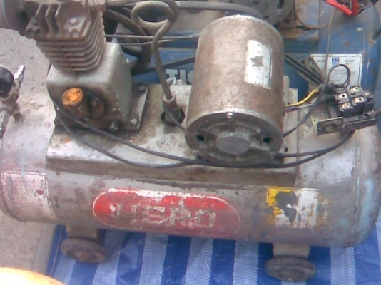 ปั้มลม ฮีโร่มอเตอร์โตชิบา 1/3 แรง