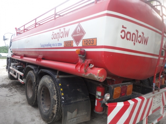 รถ 10 ล้อบรรทุกน้ำมัน ISUZU FVM33M เครื่อง 6HH1 ถัง 15000 ลิตร รถสวยพร้อมใช้