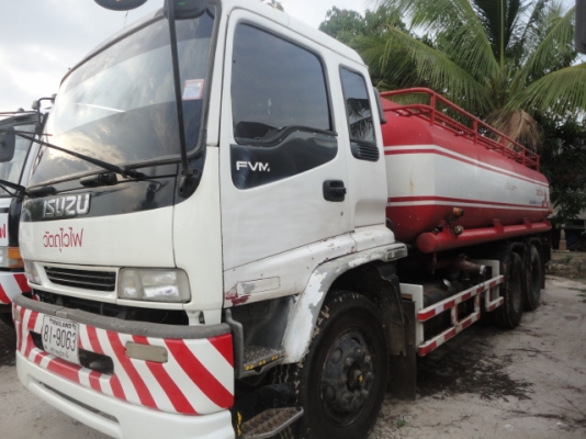 รถ 10 ล้อบรรทุกน้ำมัน ISUZU FVM33M เครื่อง 6HH1 ถัง 15000 ลิตร รถสวยพร้อมใช้