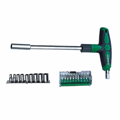 ชุดบล็อคพร้อมดอกไขควง ด้ามจับแบบตัวที