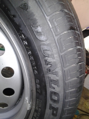 กระทะเหล็ก (4รู100) พร้อมยาง ขอบ14 กระทะเหล็ก (4รู100) พร้อมยาง ขอบ14