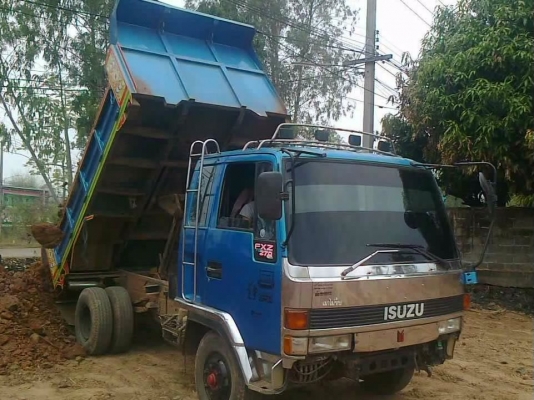 ISUZU ROCKY 195 HP 6HE1 หกล้อดั๊มพ์ ช่วงล่างใหญ่คัชซีสวย ภายในสวยจัด แอร์เย็น พ.เพาเวอร์ ก.ไฟฟ้า เบรคทริ๊ปฟี้ครบ เครื่องแน่นดีแห้งดีไม่มีเยิ้ม กระบะดั๊มพ์เหล็ก 6 ตันยาว 3.60 เมตร ยาง 8.25 ขอบ 16 สภาพดี 70\% พร้อมบรรทุกพร้อมใช้งาน เอกสารทะเบียนภาษีครบพร้อมโ