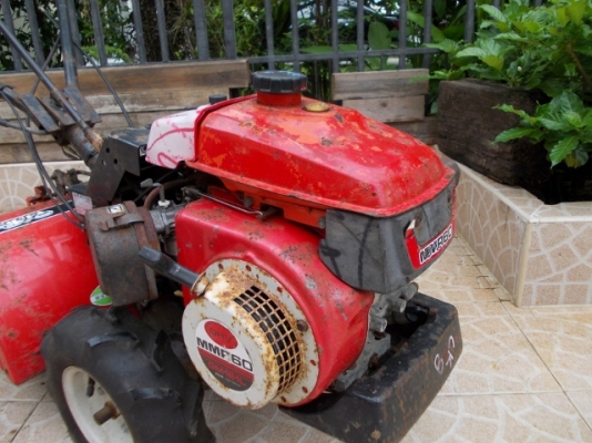 รหัส:12000795รถพรวนดินเดินตามMITSUBISHI GM181Lเบนชิล(3.5ps)ชุดพรวนดินกว้าง55cm.www.nihonmono.com