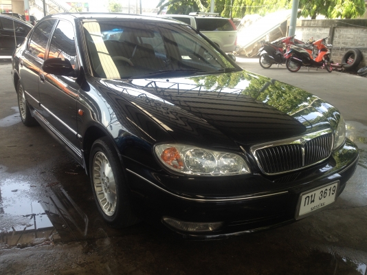 NISSAN, CEFIRO 2.0 EXECUTIVE V6 ปี 2002 สีดำ เกียร์ออโต้ ติดแก๊ส LPG