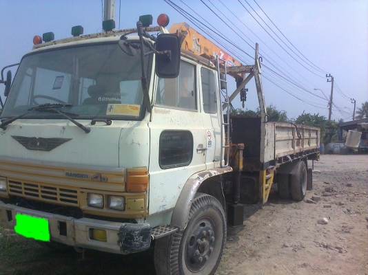 HINO FF EH700 เครน (เฮี๊ยบ ) ยี่ห้อ TADANO 3 ตัน 2 ปลอก 3 ชัก