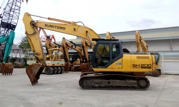 รถขุด SUMITOMO SH200-5 รถนำเข้า100\%ไม่เคยใช้งานในไทย