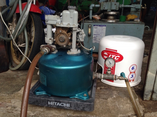 ขายปั้มน้ำอัตโนมัติ Hitachi 150W สภาพสวย ตรวจเช็คแรงดันเรียบร้อย ไม่รั่วซึม พร้อมใช้งาน ขายปั้มน้ำอัตโนมัติ Hitachi 150W สภาพสวย ตรวจเช็คแรงดันเรียบร้อย ไม่รั่วซึม พร้อมใช้งาน