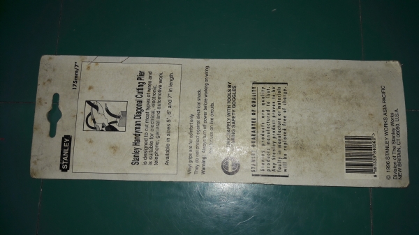 ขายคีมตัดสายไฟSTANLEY HANDYMAN made in Usa. งานเก่าเก็บเมกา