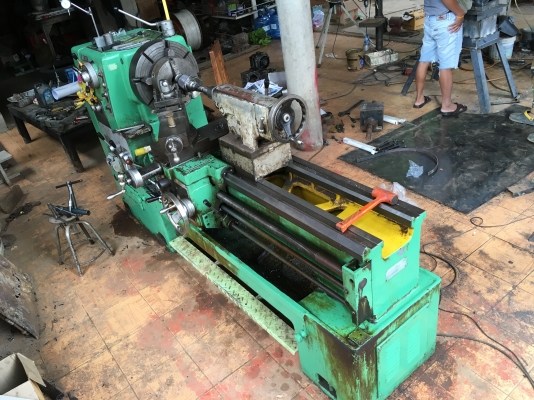 เครื่องกลึงต้าชิงรุ่นหนัก คอลึก รู3นิ้ว2 เครื่องกลึงต้าชิงรุ่นหนัก คอลึก รู3นิ้ว2