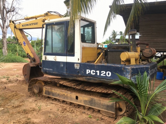 ขายด่วน KOMATSU PC120-3 สภาพพร้อมใช้งาน เครื่องปั้มดี เอกสารเล่มทะเบียน
