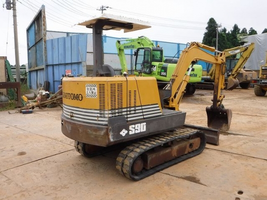 Sumitomo S90FX2 เก่าญี่ปุ่น เครื่องอีซูซุ คอนโทลน้ำมัน ปั้มนิ้ว