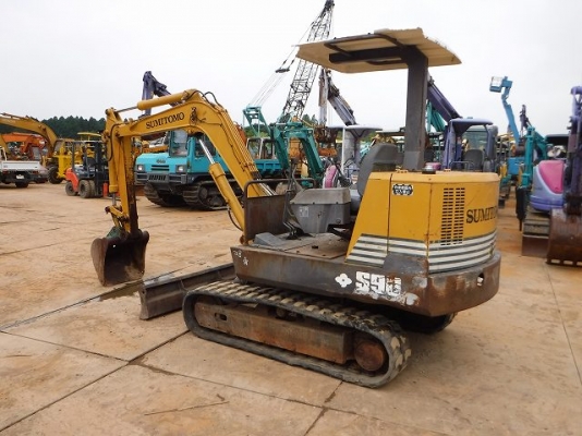 Sumitomo S90FX2 เก่าญี่ปุ่น เครื่องอีซูซุ คอนโทลน้ำมัน ปั้มนิ้ว