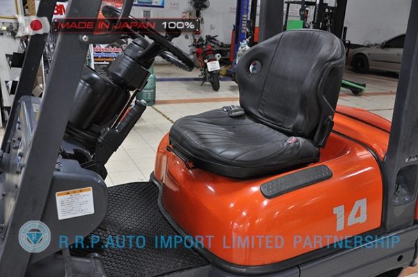 ขายรถโฟล์คลิฟท์มือสองTOYOTA รุ่น6FG14-12782 ราคา 175,000 บาท นำเข้าจากประเทศญี่ปุ่น 100\% ไม่เคยใช้งานในประเทศไทย