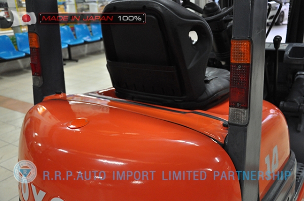 ขายรถโฟล์คลิฟท์มือสองTOYOTA รุ่น6FG14-12782 ราคา 175,000 บาท นำเข้าจากประเทศญี่ปุ่น 100\% ไม่เคยใช้งานในประเทศไทย