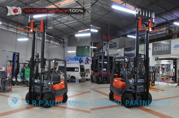 ขายรถโฟล์คลิฟท์มือสองTOYOTA รุ่น6FG14-12782 ราคา 175,000 บาท นำเข้าจากประเทศญี่ปุ่น 100\% ไม่เคยใช้งานในประเทศไทย