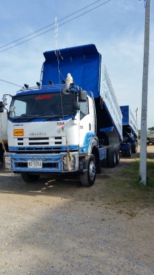 ขายรถพ่วงด้มพ์ Isuzu เครื่อง 360 แรง ปี 53 กระบะดัมพ์อู่สหกิจ ลูก 3 เพลาแท้ ทะเบียนพร้อม