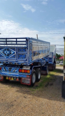 ขายรถพ่วงด้มพ์ Isuzu เครื่อง 360 แรง ปี 53 กระบะดัมพ์อู่สหกิจ ลูก 3 เพลาแท้ ทะเบียนพร้อม