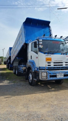 ขายรถพ่วงด้มพ์ Isuzu เครื่อง 360 แรง ปี 53 กระบะดัมพ์อู่สหกิจ ลูก 3 เพลาแท้ ทะเบียนพร้อม