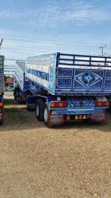 ขายรถพ่วงด้มพ์ Isuzu เครื่อง 360 แรง ปี 53 กระบะดัมพ์อู่สหกิจ ลูก 3 เพลาแท้ ทะเบียนพร้อม