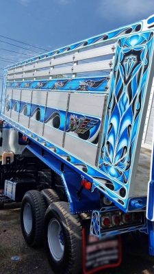 ขายรถพ่วงด้มพ์ Isuzu เครื่อง 360 แรง ปี 53 กระบะดัมพ์อู่สหกิจ ลูก 3 เพลาแท้ ทะเบียนพร้อม