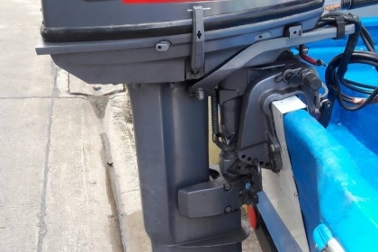 ขาย เรือ ไฟเบอร์ 3 ลอน 13 ฟุต พร้อมเครื่องYamaha 30 แรง + ถังน้ำมัน เครื่องเดินปกติ (ไม่รวมเทเลอร์ ) ราคา 73,000