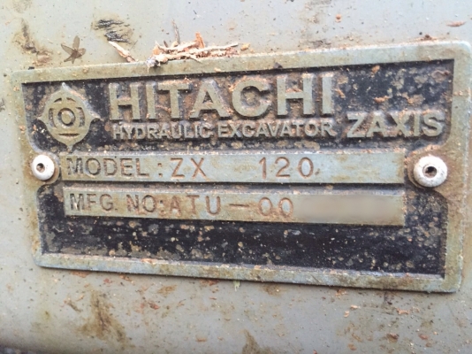 ขายรถแบคโฮ HITACHI ZX 120-1 เครื่อง 4DG1 สวยเดิม สนใจโทร 081-970-1072