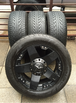 ล้อ USA ขอบ20 พร้อมยาง Yokohama 275 55 20 ปี14 ดอกเต็ม ใช้งานน้อย