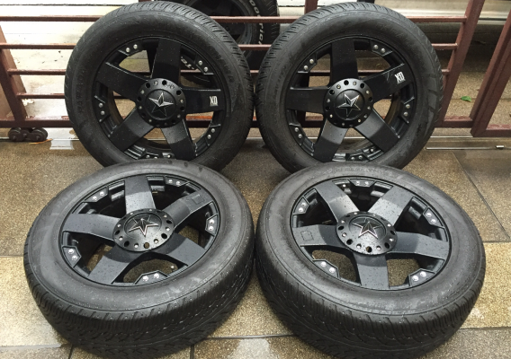 ล้อ USA ขอบ20 พร้อมยาง Yokohama 275 55 20 ปี14 ดอกเต็ม ใช้งานน้อย