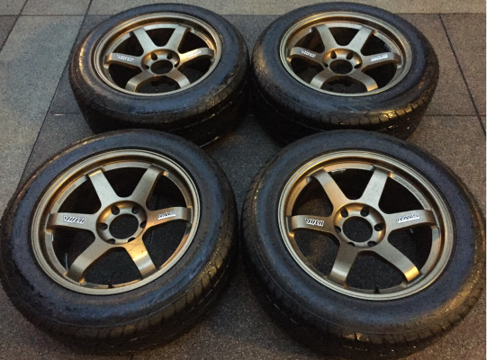 ล้อ TE37 ขอบ20 พร้อมยาง 275 55 20 ปลายปี14 ดอกเต็ม ใช้งานน้อย ราคาไม่แพง