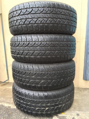 ขายยาง YOKOHAMA GEOLANDAR A/T-S 265-60-18 ปี14 ดอกหนาจัด ยางนิ่ม ชุดละ 9,900 บาท