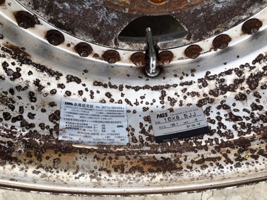 ล้อ Work Deerfield 3 ชิ้นแท้ 16x8.5 ET-6 6รูกระบะ ลึก 4 นิ้ว ประมูลญี่ปุ่น